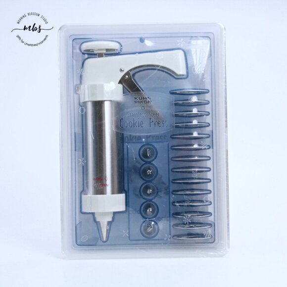 NIB Kuhn Rikon Switzerland Stainless Steel Cookie Press - Picture 1 of 12